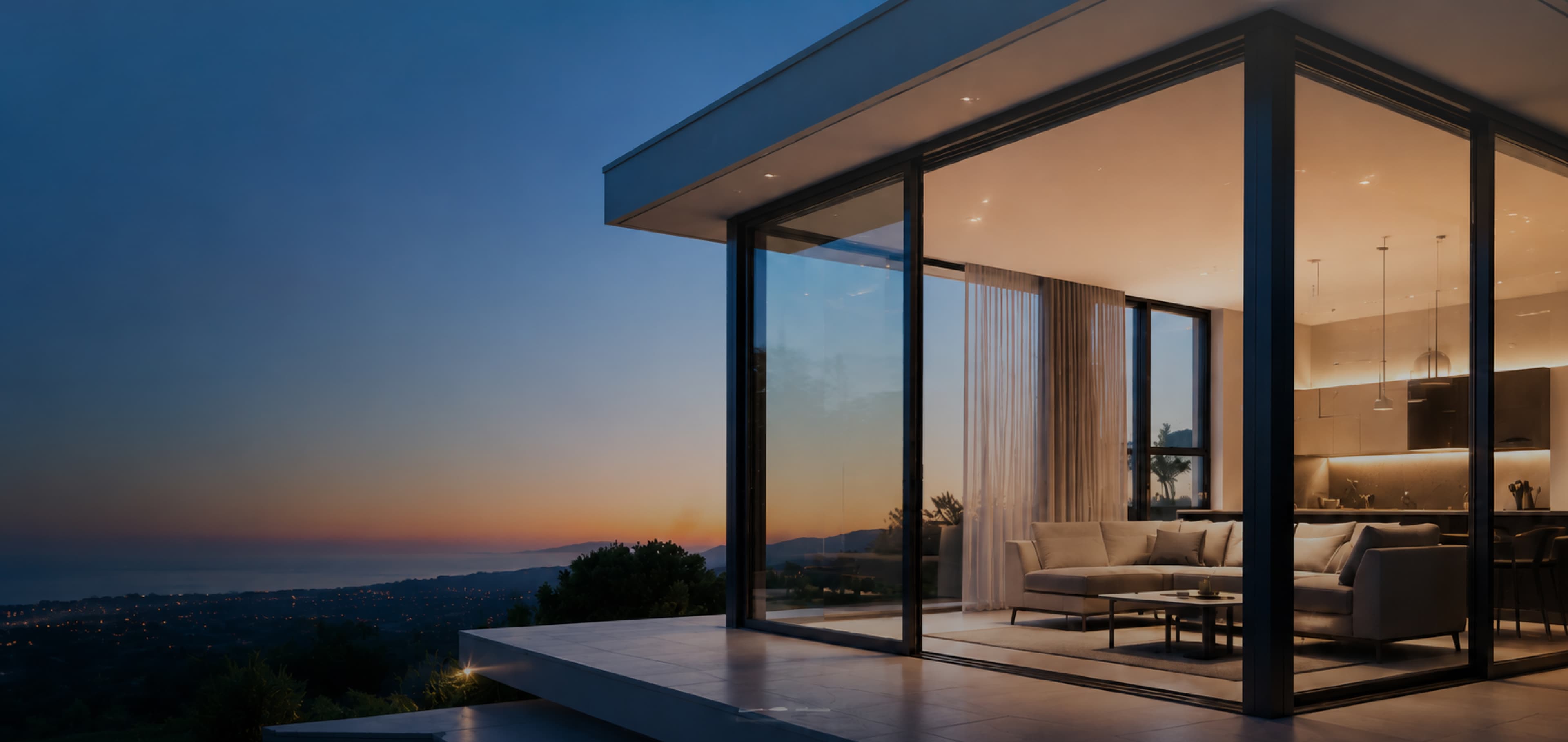 Modern architectural space with premium windows and doors
