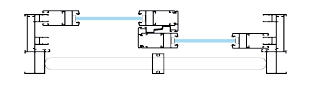 25MM Euro Systems and Windows cross-section detail